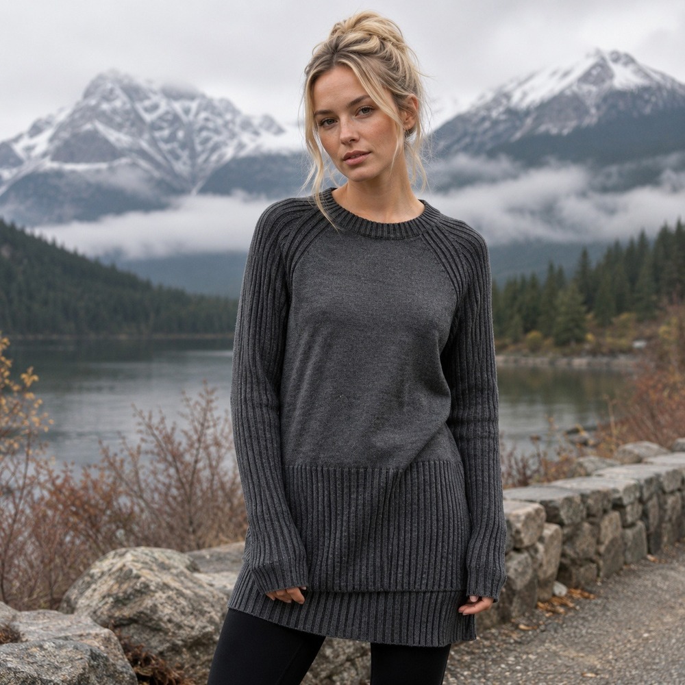 Smartwool Merino Wool Ribbed Tunic Sweater Womens Size‎ S Minimalist Gorpcore